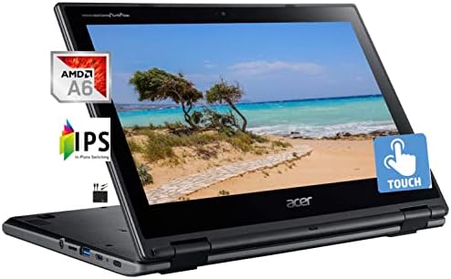 Acer Spin 2023 Legújabb X360 2-az-1-Kabrió Chromebook Laptop, 11.6 HD IPS Érintőképernyő, AMD Dual-Core A6-9220C (akár 2,7