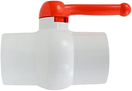 Középvonali Szelep MŰANYAG Golyós Szelep Piros T-Fogantyú Víz Kikapcsolás 3. Oldószer Kapcsolatok Fehér Műanyag (482T300)