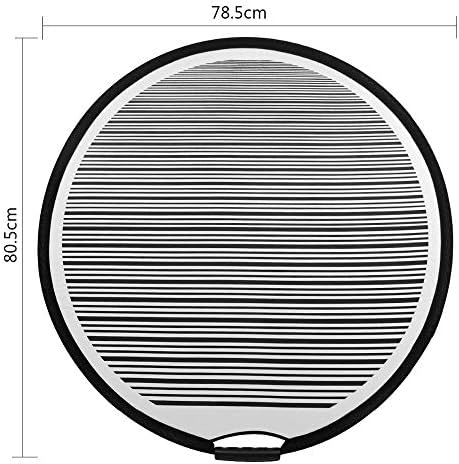 80 cm-es Kör alakú Csíkos Rugalmas Összecsukható NDK Bélelt Fény Fényvisszaverő Tábla Dent Panel, a Horpadás Javítás Autó