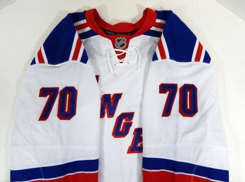 A New York Rangers Shawn O ' donnell 70 Játék Kiadott Fehér Jersey DP08964 - Játék Használt NHL-Mezek