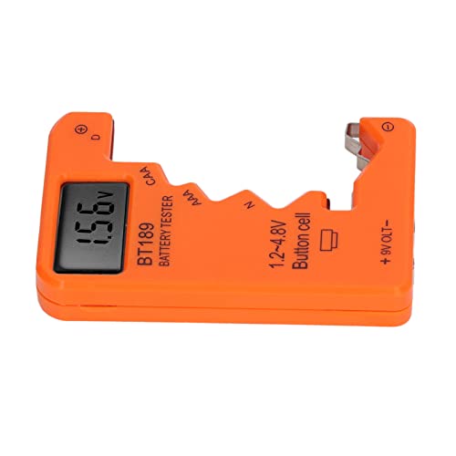 Akkumulátor-Ellenőrző, Könnyű, Tartós Elemek Liife Ellenőrző Széles Compatibiltiy Érzékeny a C AA AAA D N 6F22(Narancssárga)