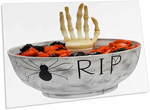 3dRose Kép, Halloween RIP Candy Bowl - Asztal Pad tányéralátétek (dpd-131313-1)