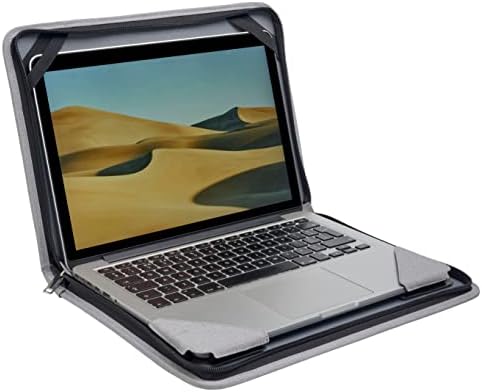 Broonel Szürke Bőr Laptop Messenger Esetben - Kompatibilis Dell XPS 13 9305 13.3 hüvelykes Laptop FHD