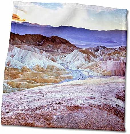 3dRose Zabriskie Point Mudstones formában Pusztaságon, Death Valley NP, Kalifornia - Törölköző (twl-259061-3)