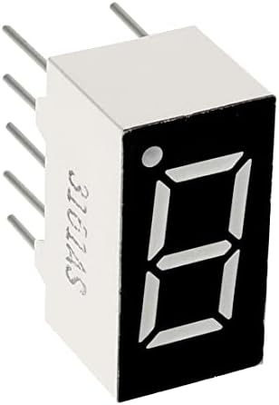 uxcell Közös Katód 10 Pin 1 Bit 7-Szegmens Kijelzőn 0.55 x 0.3 x 0,33 Hüvelyk 0.35 Piros LED Kijelző Digitális Cső 3pcs