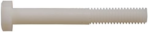 A Hillman Csoport 59418 5/16 - 18 X 2-Es Nylon Hex Csavar, 6-Pack