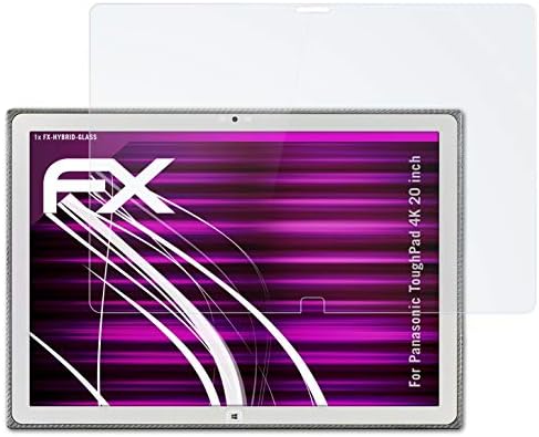 atFoliX Műanyag Üveg Védőfólia Kompatibilis Panasonic ToughPad 20 hüvelykes, 4K Üveg Protector, 9H Hibrid-Üveg FX Üveg kijelző