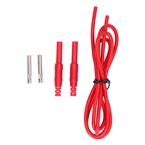 Rugalmas Elektromos Teszt Kábel Multiméter Elektromos Vizsgálati Réz Kapcsolatba Plug 1mm2 Női Vizsgálat Vezető Kiterjesztés(piros)