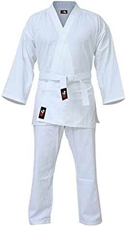 G4 Karate Ruha GI Aikido Edzés Felnőtt Tanuló Egységes Ingyenes Öves Fekete Fehér