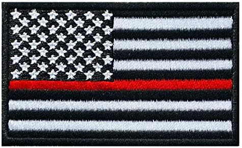 Grafikus Por Fekete USA, Amerikai Egyesült Államok Zászló Hímzett Vas a Patch Vékony Kék Vonal Applied Hadsereg Katonai Egyenruhát
