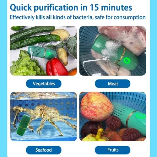 Gloyuda Zöldség-Gyümölcs Mosógép, Hordozható Ultrahangos Növényi Tisztító, Gyümölcs Tisztító Készülék a Víz OH-ion Tisztítási