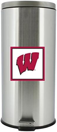 NCAA Wisconsin Badgers Rozsdamentes Kuka a Pedálra, 30 Liter