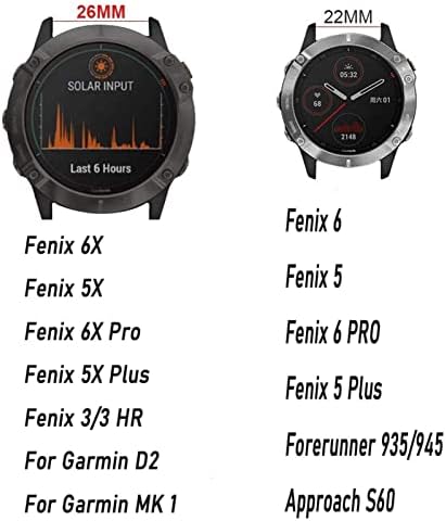 EGSDSE gyorskioldó Watchband Szíj, A Garmin Fenix 7 7X 6X Pro Nézni Easyfit Csukló Zenekar Fenix 6 Pro Garmin Fenix 5X 5