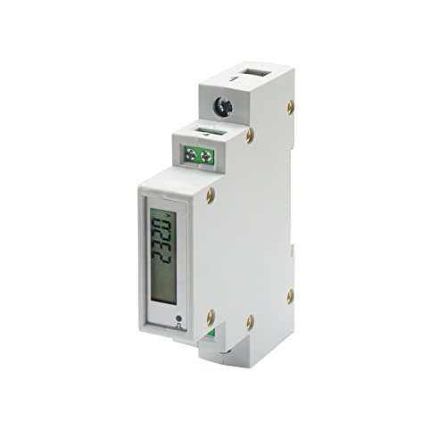 Egyfázisú Mérő 1P Din-Sínre Szerelhető Feszültség Áram kWh-Mérő, AC 100~240 v 60 hz 10(60) A Villamosenergia-Használat Monitor