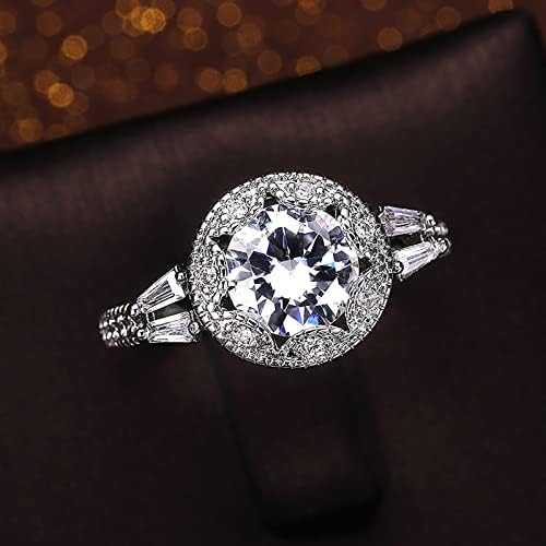 Ígéret Gyűrű Női Divat Cirkónium-oxid Bling Esküvői Gyűrű, Ékszerek, Ajándékok, Női Szimulált Gyémánt Eljegyzési Gyűrű, jegygyűrű