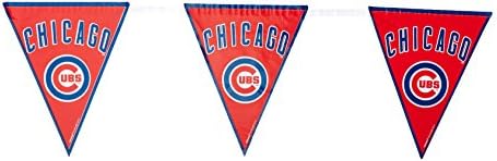 Chicago Cubs Major League Baseball Gyűjtemény Zászló Banner, Party Dekoráció, 12 Ct.