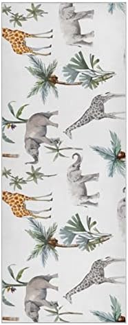 Augenstern Jóga Takaró Akvarell-Zsiráf-Elefánt Jóga Törölközőt Jóga Szőnyeg, Törölköző