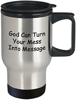 Postás Kávés Bögre Legjobb Vicces Egyedi Postás Tea Csésze Tökéletes Ötlet, Férfiak, Nők, Isten viszont a káosz be az üzenetet