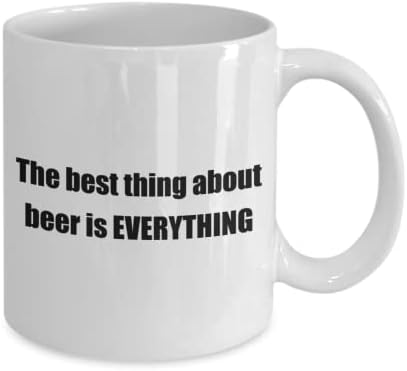 Szeretjük a Sört Klasszikus Bögre: A legjobb dolog a sör. - Nagy Ajándék A Barátok, Kollégák! - Fehér 11oz