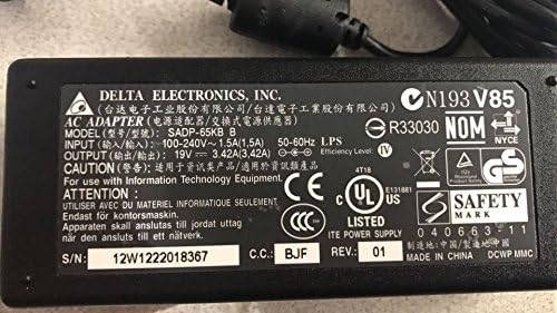 Delta Electronics SADP-65KB B 65W 19V 3.42 A Notebook HÁLÓZATI Adaptert (Fekete)