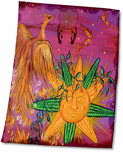 3dRose Phoenix tűz butterfly fantasy festmény - Törölköző (twl-232790-3)