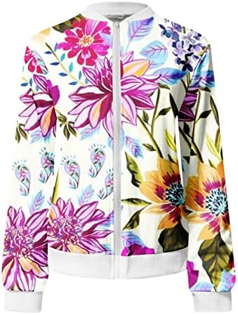 Pamut Kabát Női Virágos, Legpuhább Zip Hosszú Ujjú Blúz Kerek Nyak Kényelem Esik Klub Elegáns Kabát Nő Tunika Maximum