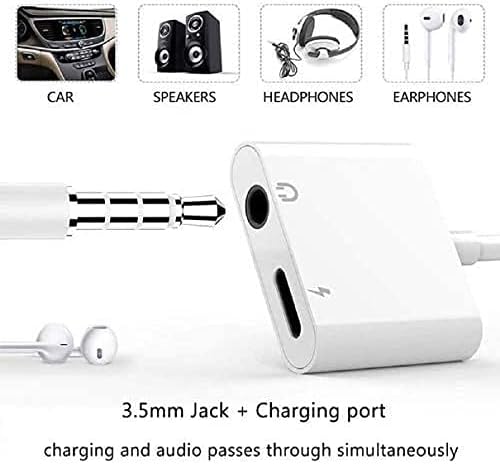 Villám 3,5 mm-es Fejhallgató Jack Adapter iPhone,az Apple Mpi Hitelesített iPhone Fejhallgató Adapter Dongle Aux Audio Töltő