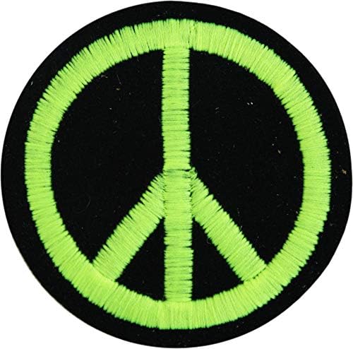 Béke Jele - Lime Zöld, Fekete Hímzett Vasalót Javítás