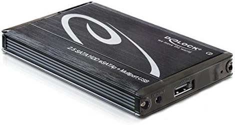 Delock 42543 2.5 SATA HDD (9.5 mm), USB 3.0 + eSATAp Külső Burkolat 5 Portok