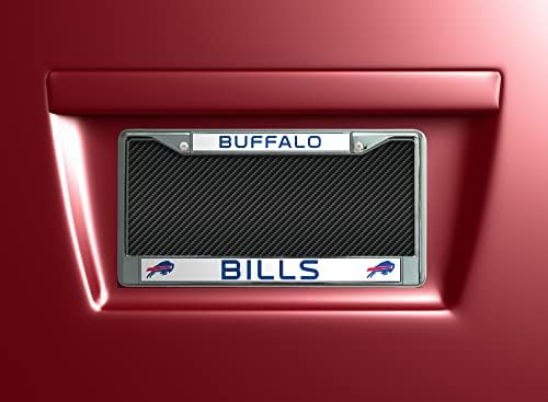 Rico Iparágak NFL Buffalo Bills Standard Króm Rendszámtábla Keret, 6 x 12.25-hüvelyk
