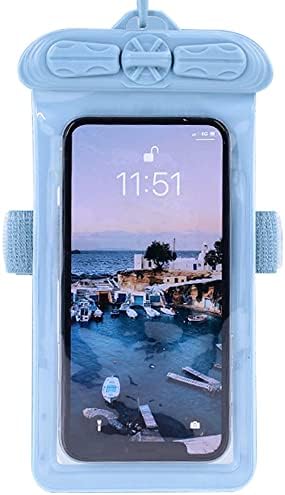 Vaxson Telefon Esetében, Kompatibilis a Hisense A9-es Vízálló Tasak Száraz Táska [ Nem Képernyő Védő Fólia ] Kék