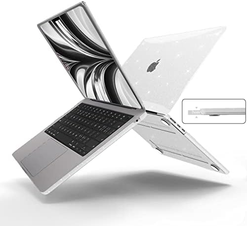 Anban Kompatibilis MacBook Air 13.6 hüvelyk Esetben 2022 2023 A2681, MacBook Air M2 Esetben Touch ID Csillogó Műanyag Laptop