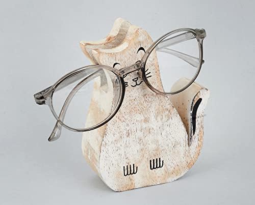 Eximious India Karácsonyi Ajándék Pároknak, Fából készült Szemüveg Jogosultja Állni Olvasás Éjjeliszekrényen Szemüveg Rögzítő