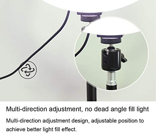 LED-Élő Streaming Gyűrű Fény, Szabályozható Stúdió Fotózás Önarckép Tetoválás Fill Light Black (6.5 inch)