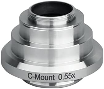 Smicroscope Tartozékok Felnőttek 0.35 X 0.55 X 1X Mnifier Objektív Adapter Rozsdamentes Acél C-Mount Kamera Adapter Mikroszkóp