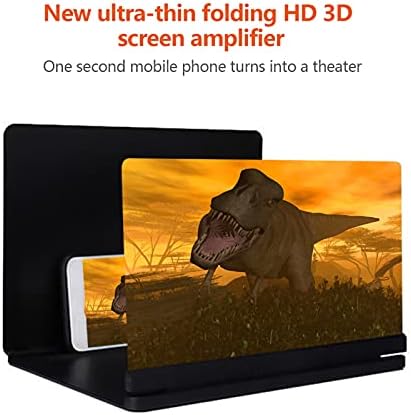 LXXSH Film, 12 Hüvelykes Mobil Telefon 3D Képernyő Videó Nagyító Összecsukható Ívelt Kibővített Okostelefon Film Felerősítve