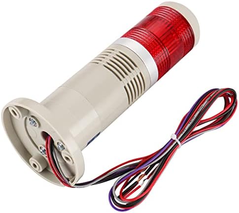 Baomain Figyelmeztetést Vaku 110V AC Ipari Csengő Piros LED Jel Torony Lámpa LTP-502WJ