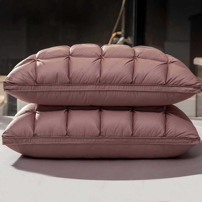 KXDFDC PillowGoose Le, ágynemű Párna alváshoz Pamut huzat Természetes Kitöltése (Szín : E, Méret : 51x91 cm)