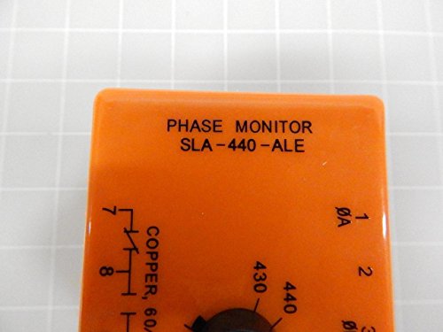 ATC-SLA-440-ALE Monitor/Relé, 430-480 Állítható, Zár Tengely Beállítani, Felületre Szerelt, 8 Csavaros Terminálok