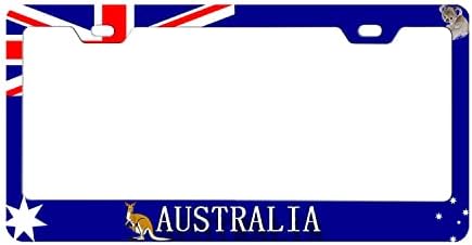 Ausztrália Rendszámtábla Keret Zászló Nemzeti Lemez, Ausztrál Kenguru, valamint Koala Zászló Lemez Rozsdamentes Acél Fém