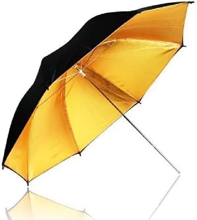 LimoStudio 33 Fekete-Arany, Fekete/Arany Fotó Stúdió Esernyő Fotó Videó Esernyő Reflektor, AGG129-EGY