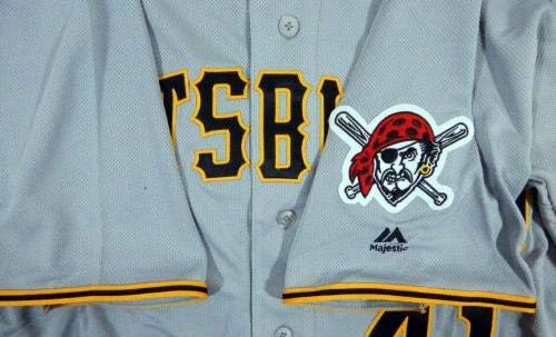 2018 Pittsburgh Pirates Kevin cégek pénz 41 Játék Kiadott Szürke Jersey 559 - Játék Használt MLB Mezek
