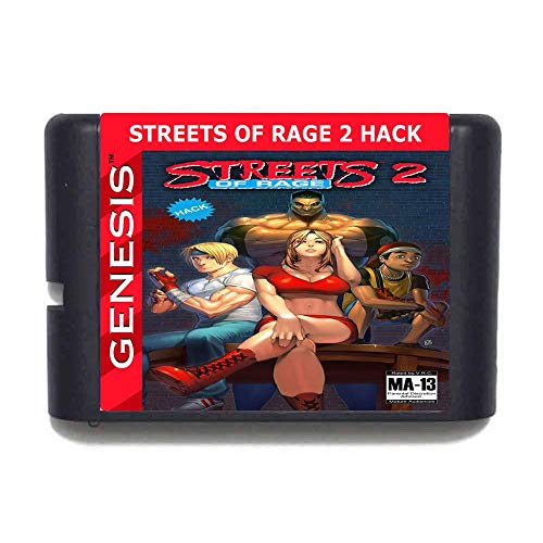 STREETS OF RAGE 2 HACK 16 Bit MD Játék Kártya Sega Mega Drive Genesis NTSC CSAK