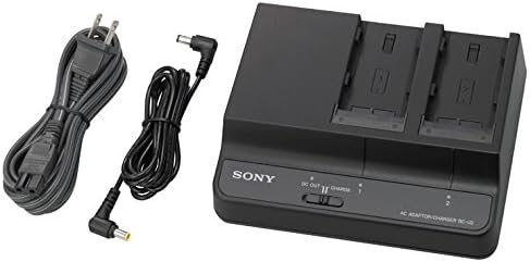 Sony BC-U2 2-Slot Töltő Dual-Bay Akkumulátor Töltő / AC Adapter, 240 Voltra Töltöttségi Állapota Mutatók BP-U Akkumulátor