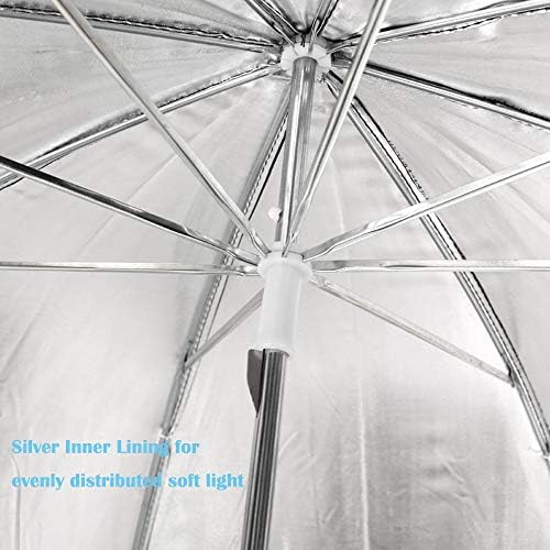 Fotózás Esernyő Világítás 4 Csomag Készlet, 33/84cm Puha, Fehér Áttetsző Fényvisszaverő Esernyő Fotó Videó Stúdió Felvétel