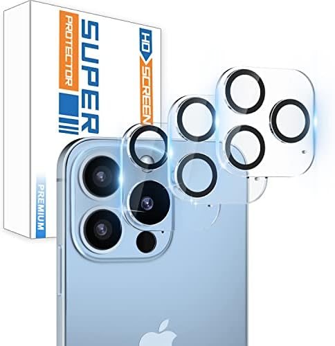 Suripow 【3 Csomag】 Tervezett iPhone 13 Pro Max Kamera Lencséjét Védő, amelyek Célja az iPhone 13 Pro Kamera Fedél, 9H Edzett