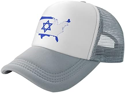 Izrael Amerikai USA-Zászló Férfiak, Nők, Baseball Sapka Divat-Kalap, Alkalmi, Nyári Sapka Golf Cap Trucker Sapka Fekete