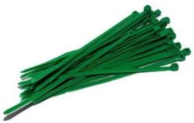 Kábelek egyesült KIRÁLYSÁG 4.8 mm x 200mm 100 Csomag Nylon Kábel Köti Zöld