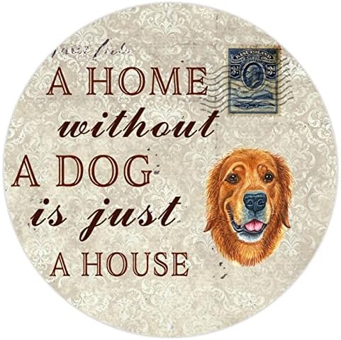 Egy Otthon, Kutya Nélkül Csak Egy Ház Vicces Fém Kutya Jel Emléktábla Fém Művészet Szarkasztikus Kutyája Idézet Rusztikus