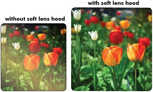 58mm Digitális Tulipán Virág, napellenző, Válasszuk a lehetőséget, Canon, Nikon, Olympus, Pentax, Sony, Sigma, Tamron SLR